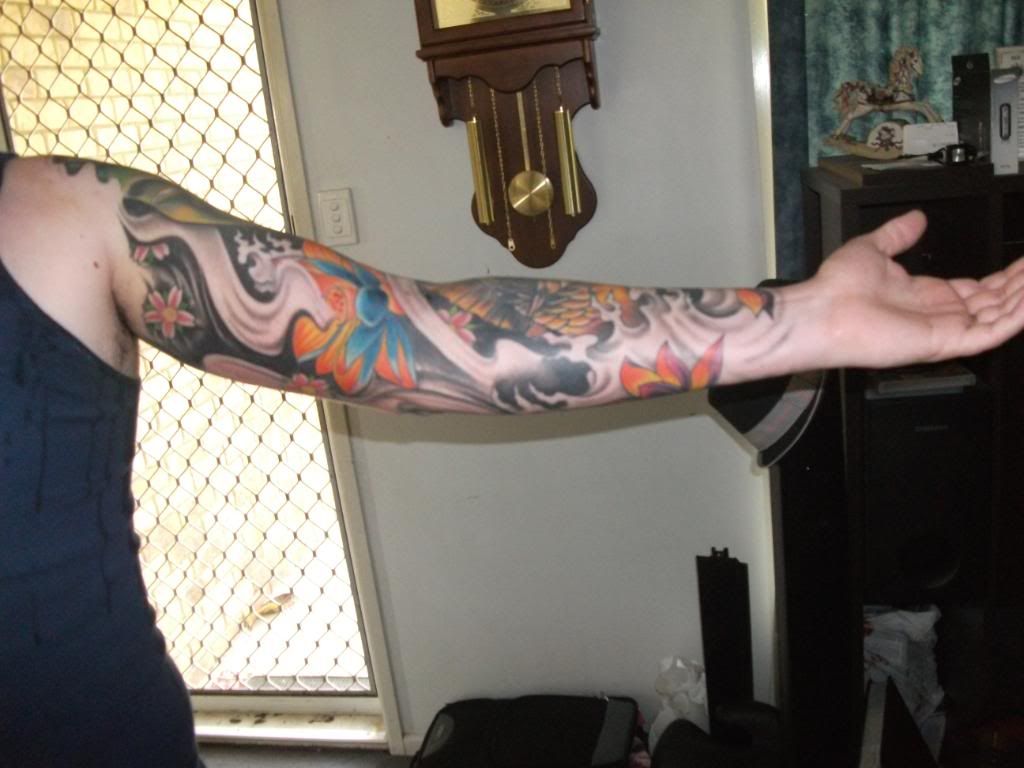 Japanese Sleeve in progress