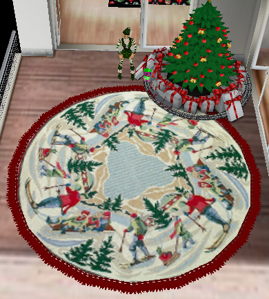  photo xmas round rug product pic.png