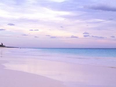 Pink Sands beach, Harbour lsland, Bahamas.