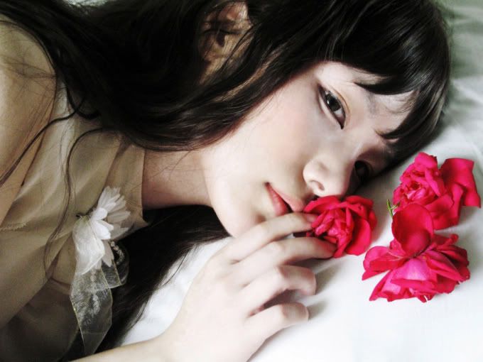 sad girl with rose Pictures, Images and Photos