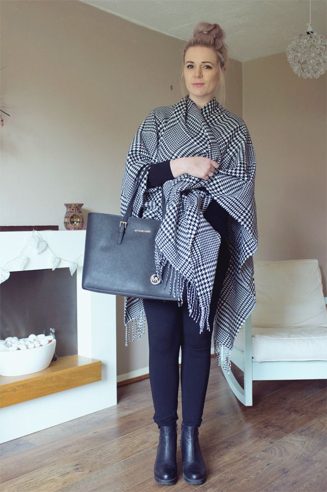 houndstooth cape dogtooth