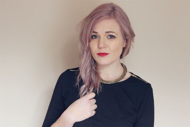 purple pastel hair