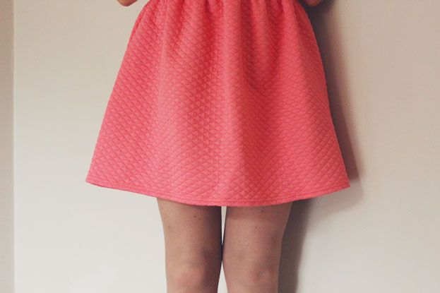quilted skater dress