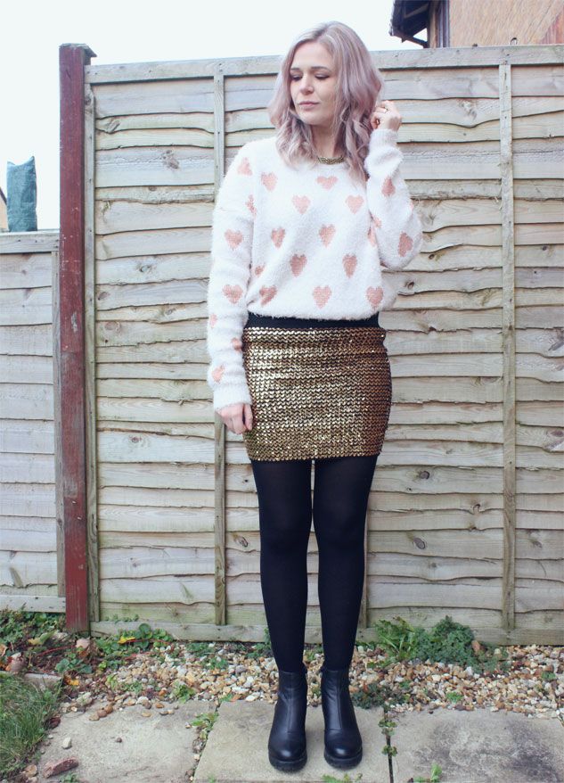 sequin skirt