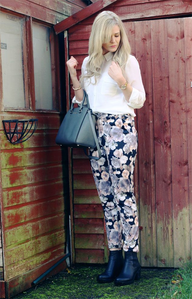 floral trousers