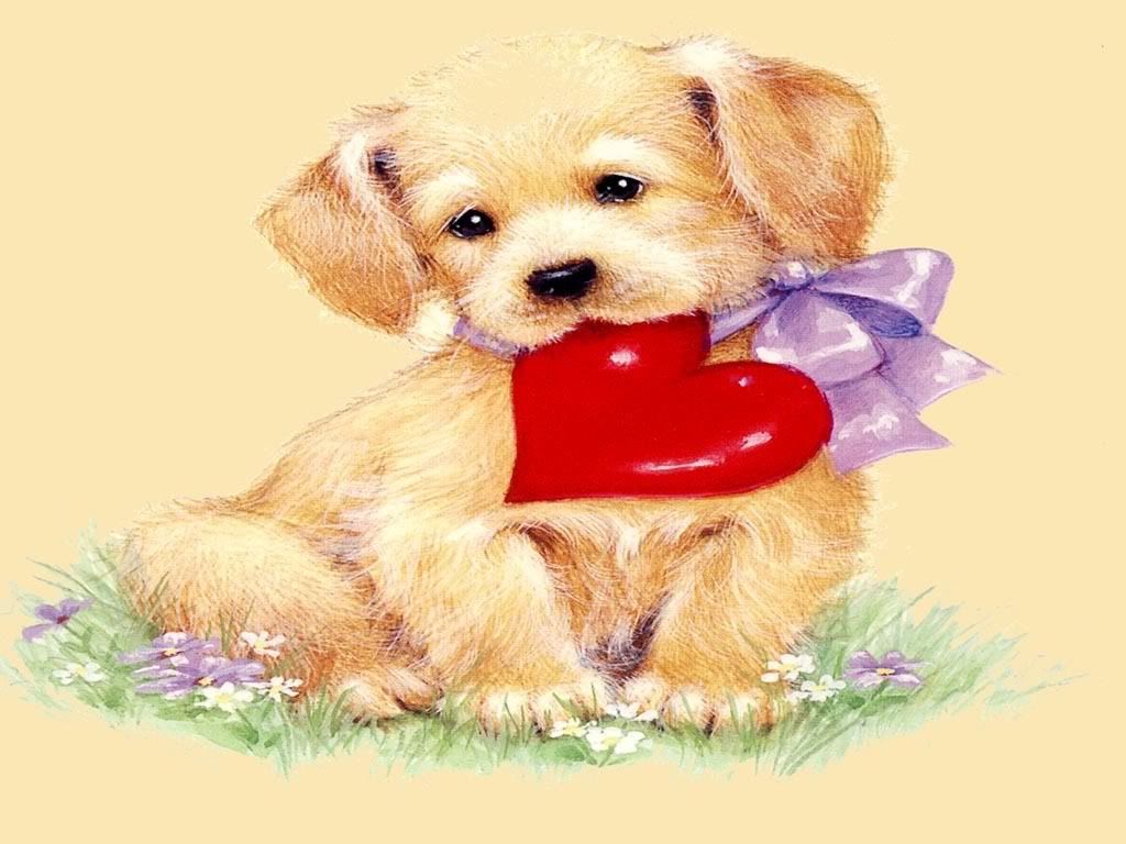 Happy Valentine Puppy