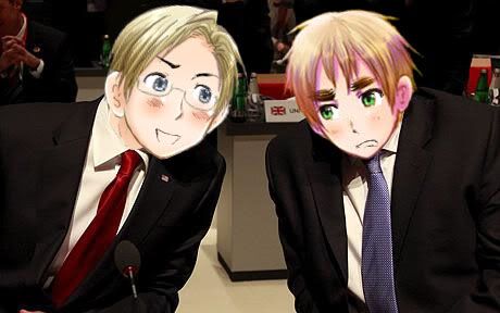 Hetalia America and England