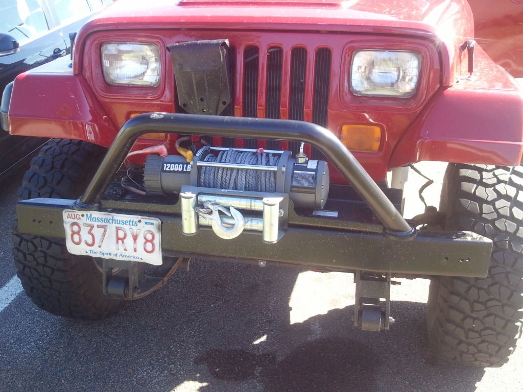 Jeep YJ winch plate