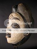 AFRICAN TRIBAL RITUAL ART SPIRIT ANCESTOR MASK PUNU GABON  