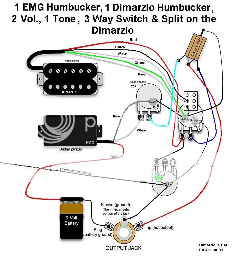 Emg 81x/DiMarzio x2n, pull/push coil tap? - Ultimate Guitar guitar wiring diagrams emg 85 