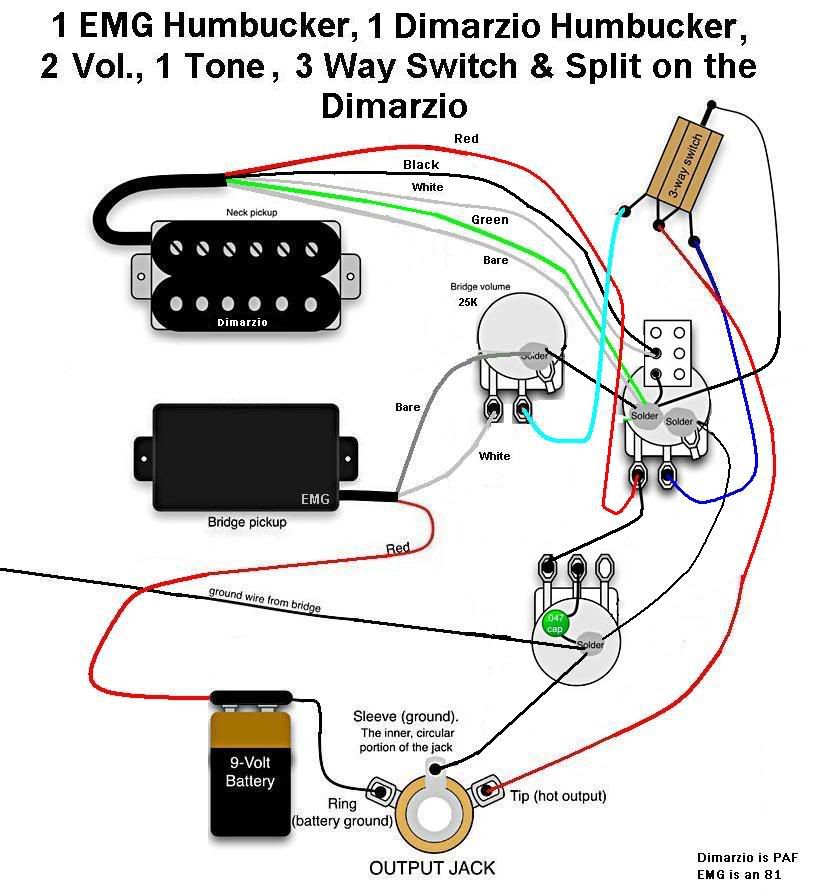 Emg 81x/DiMarzio x2n, pull/push coil tap? - Ultimate Guitar guitar wiring diagrams emg 85 